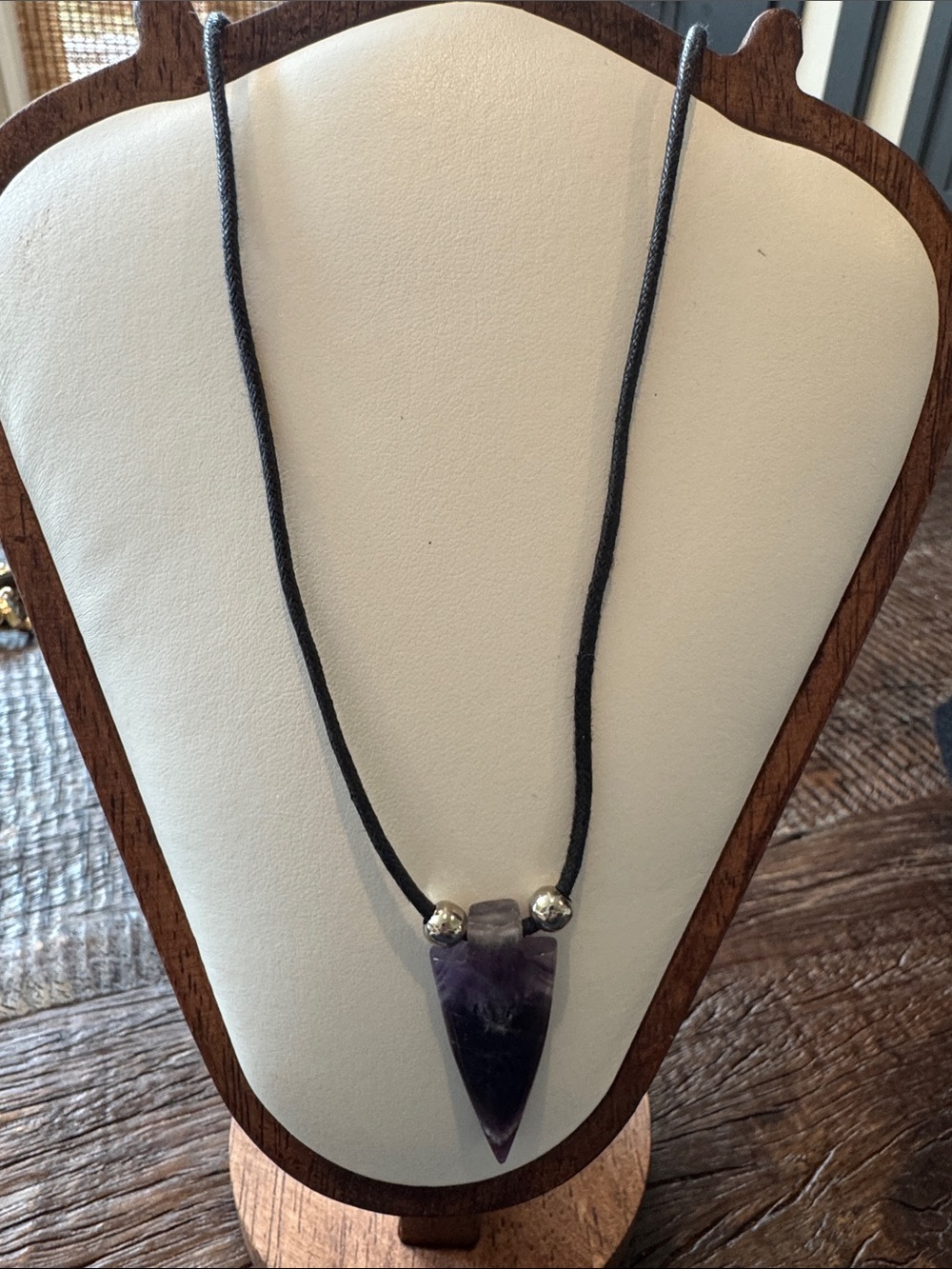 Amethyst Arrowpoint Pendant Necklace